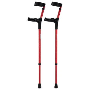 Elleboogkrukken anatomisch - Rood