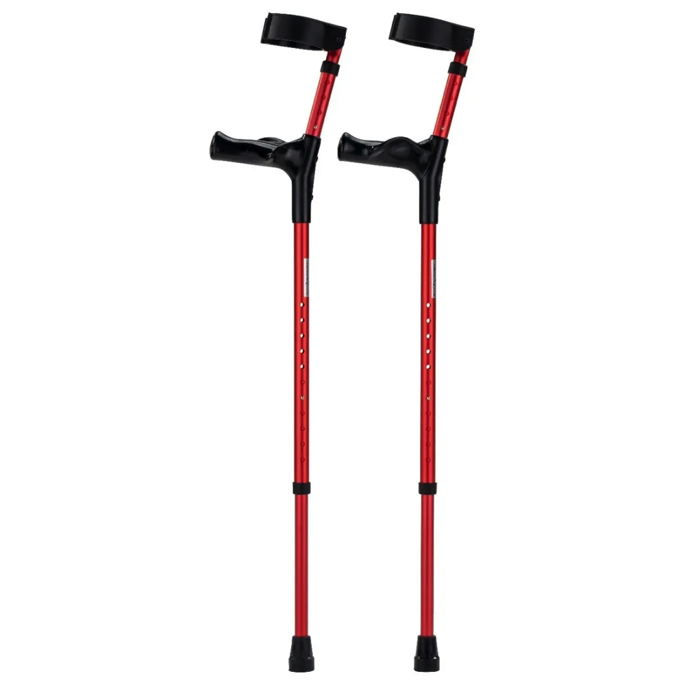 Elleboogkrukken anatomisch - Rood