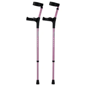 Elleboogkrukken anatomisch - Roze