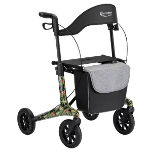 MultiMotion Rollator Carbon - Bloemen print - M