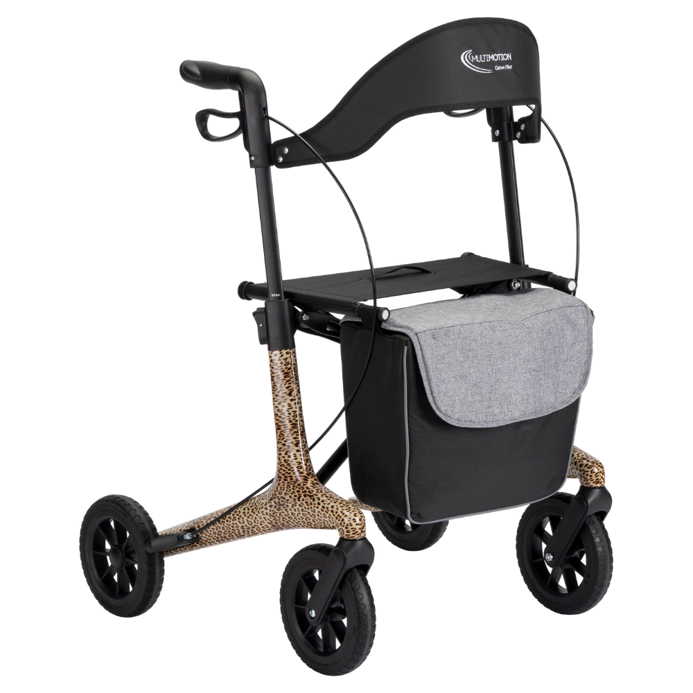 MultiMotion Rollator Carbon - Panter print - M