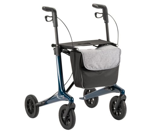 MultiMotion Carbon rollator blauw - voorzijde zonder rugband
