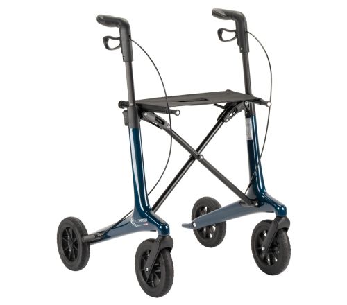 MultiMotion Carbon rollator blauw - voorzijde zonder rugband en tas