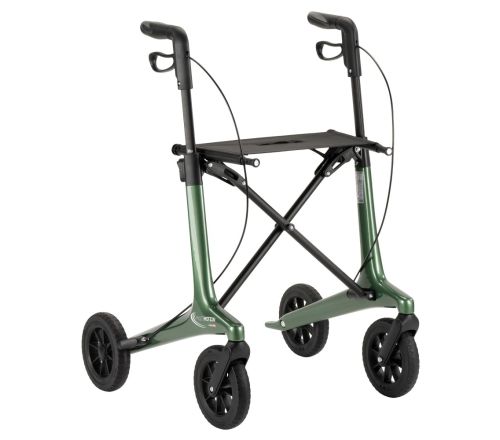 MultiMotion Carbon rollator groen - voorzijde zonder rugband en tas