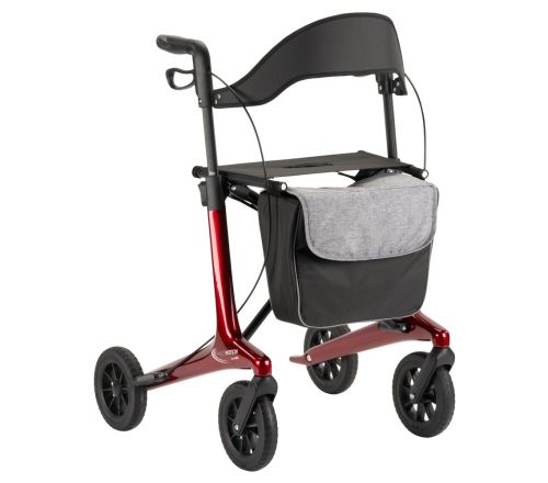 MultiMotion Carbon rollator rood - voorzijde