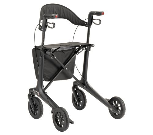 MultiMotion Carbon rollator zwart - achterzijde