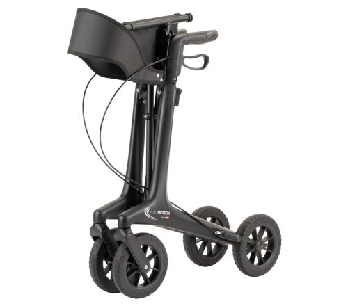 MultiMotion Carbon rollator zwart - ingeklapt