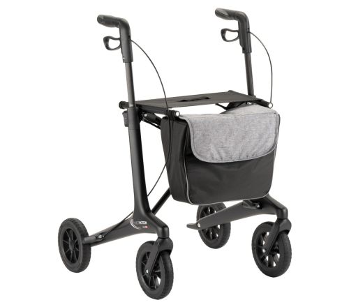 MultiMotion Carbon rollator zwart - voorzijde zonder rugband