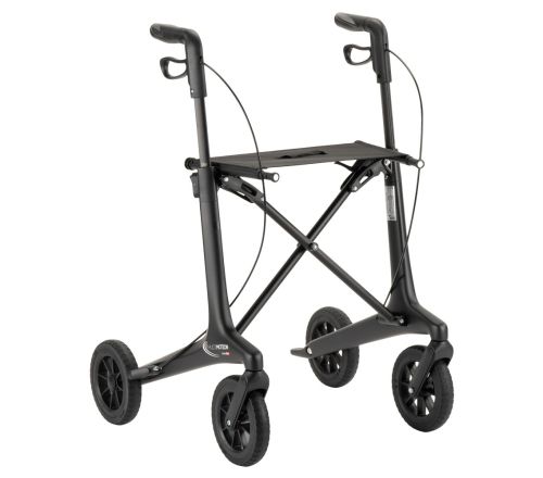 MultiMotion Carbon rollator zwart - voorzijde zonder rugband en tas