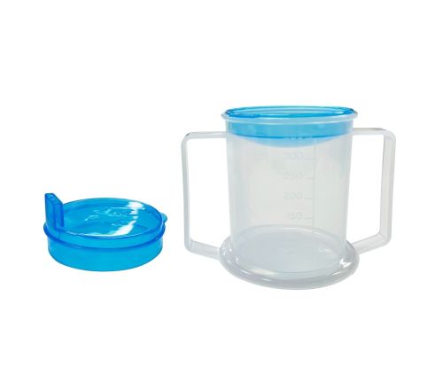 MultiMotion Drinkbeker met 2 handvatten (met de anti-mors deksel)