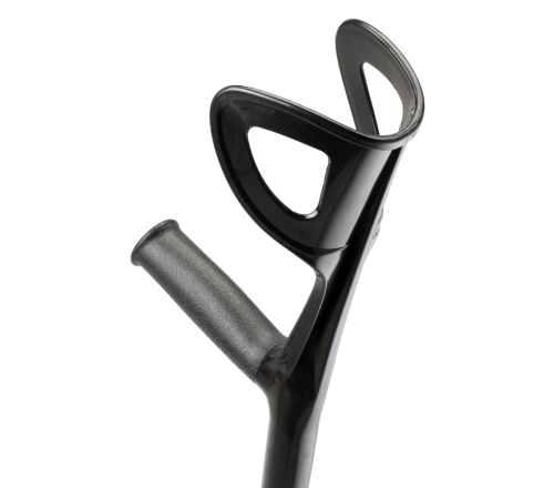 MultiMotion elleboogkrukken met open manchet - Roze (achterzijde handvat en manchet)