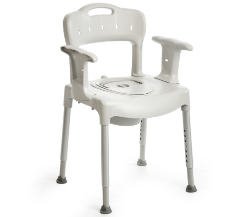Etac Swift Commode douche-/toiletstoel (voorzijde zonder bekleding)