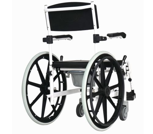 MultiMotion Douche-/toiletstoel met 24" wielen (achterkant)