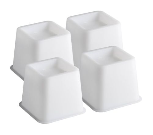 MultiMotion bedverhogers 8 cm - Wit (set van 4 stuks)