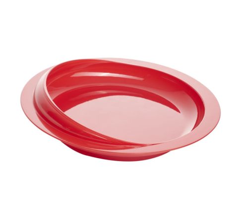MultiMotion Bord met hoge rand en zuignap - Rood
