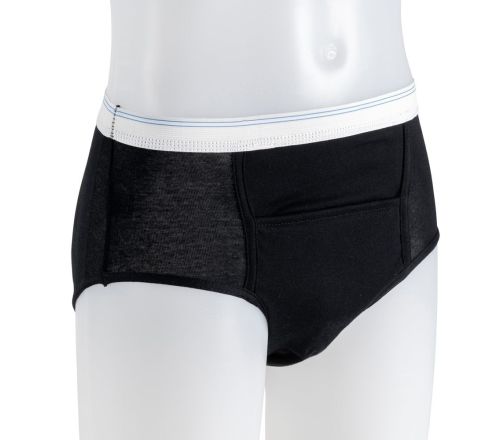 MultiMotion Heren incontinentie ondergoed - Zwart (voorzijde)