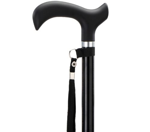 MultiMotion wandelstok met 4 poten (ingezoomd op het ergonomische handvat)