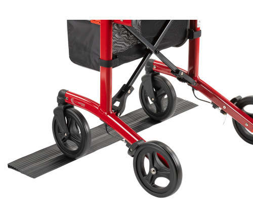 MultiMotion rubberen drempelhulp - 20 mm (met rollator samen afgebeeld)