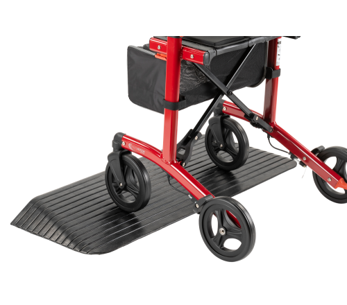 MultiMotion rubberen drempelhulp - 64 mm (met rollator samen afgebeeld)