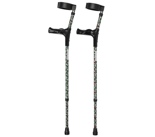 Multimotion elleboogkrukken met print - Camouflage