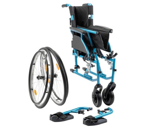 MultiMotion M7 lichtgewicht aluminium rolstoel 50 cm zitbreedte - ingeklapt