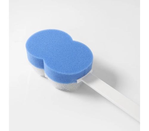 MultiMotion Badspons op steel met scrub zijde (zachte zijde)