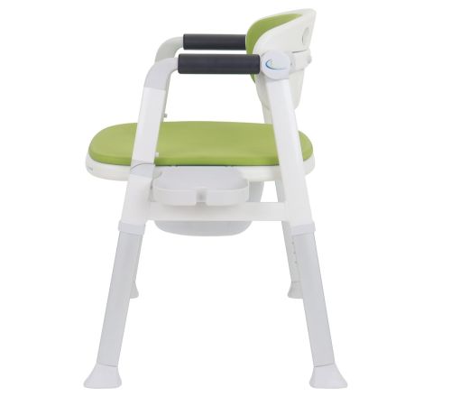 MultiMotion Commode Douche-/Toiletstoel Groen - zijkant