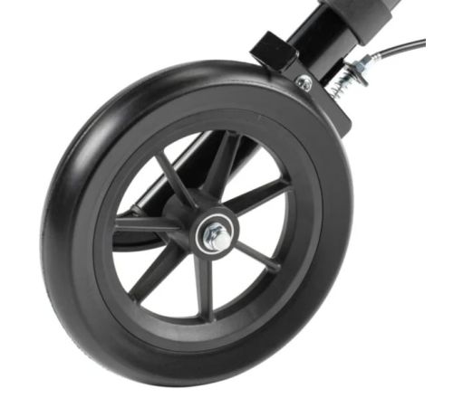 Multimotion softwiel op een rollator gemonteerd