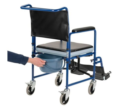 MultiMotion Toiletstoel met wielen (achterzijde)