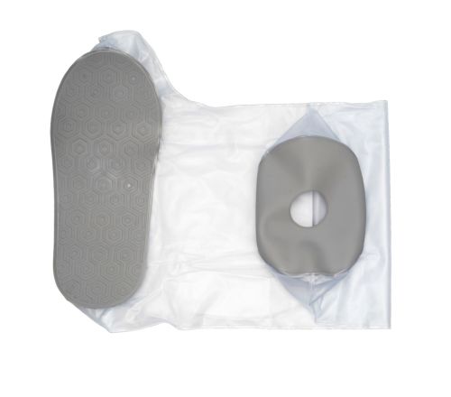 MultiMotion Gipshoes met siliconenring - Been half (anti-slip onderkant)