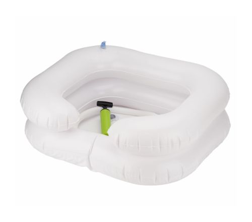 MultiMotion Haarwasbak opblaasbaar met afvoerslang en handluchtpompje