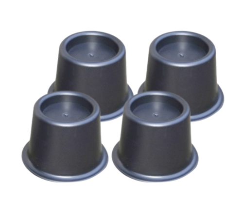 Herdegen bedverhogers rond - 9 cm (set van 4 stuks)