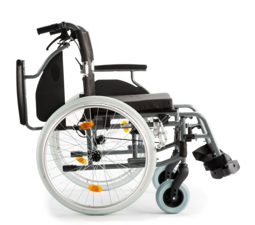 MultiMotion M5 rolstoel - 50 cm zitbreedte (zijaanzicht met armleuning omhoog geklapt)