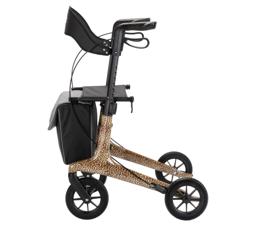 MultiMotion Carbon rollator - Panterprint - M (zijaanzicht)