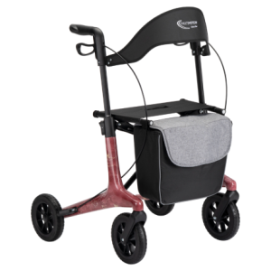 MultiMotion Carbon rollator - Marmer print - M (vooraanzicht)