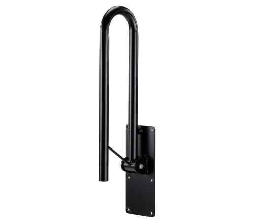 MultiMotion toiletbeugel opklapbaar mat zwart - 56 cm (opgeklapt)