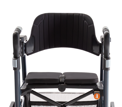 Triumph Prestige 2-in-1 rolstoel/rollator - Midnight blue (ingeklapt)