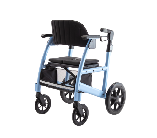 Triumph Prestige 2-in-1 rolstoel/rollator - sky blue (als rollator