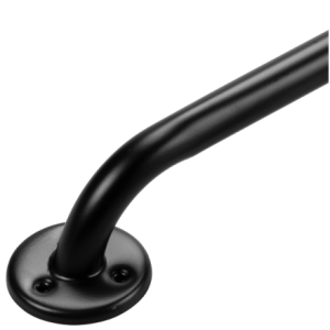 Wandbeugel mat zwart - 60 cm (ingezoomd op de bevestigingsplaat)