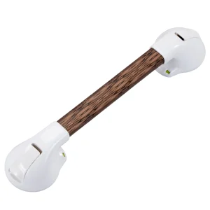 Wandbeugel met zuignappen, houtprint - 30 cm