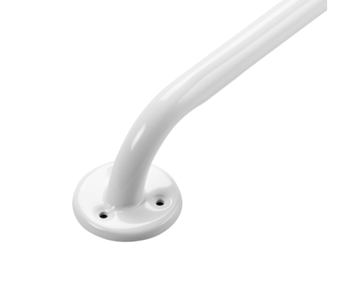 Wandbeugel staal wit - 30 cm (ingezoomd op de bevestigingsplaat)