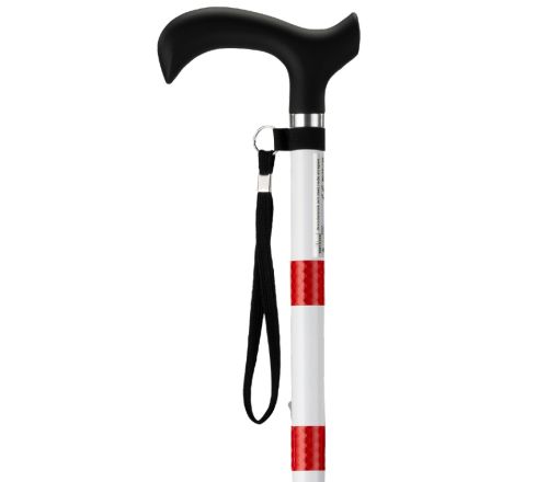 MultiMotion Wandelstok voor slechtzienden (ingezoomd op de bovenkant van de wandelstok)
