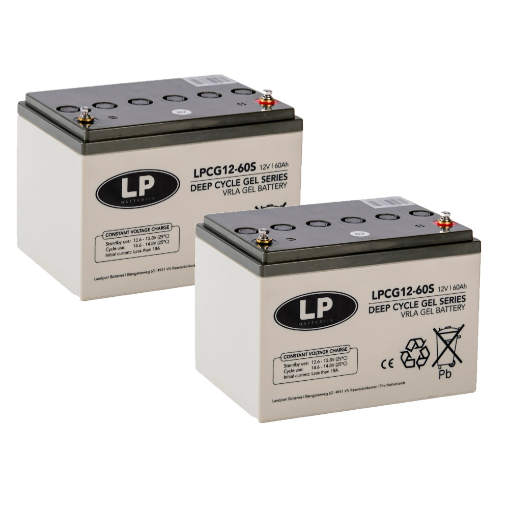 Landport LPCG12-60S - 12 Volt 60 Ah - Set van 2
