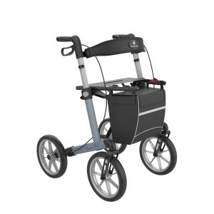 Rollator Rehasense Server OS - Ice Blue + Dichte tas