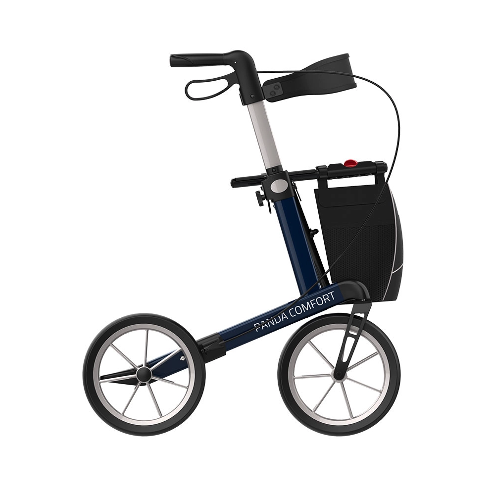 Mobilex Panda Comfort Rollator - Softwielen, Tas en Rugband - Afbeelding 2