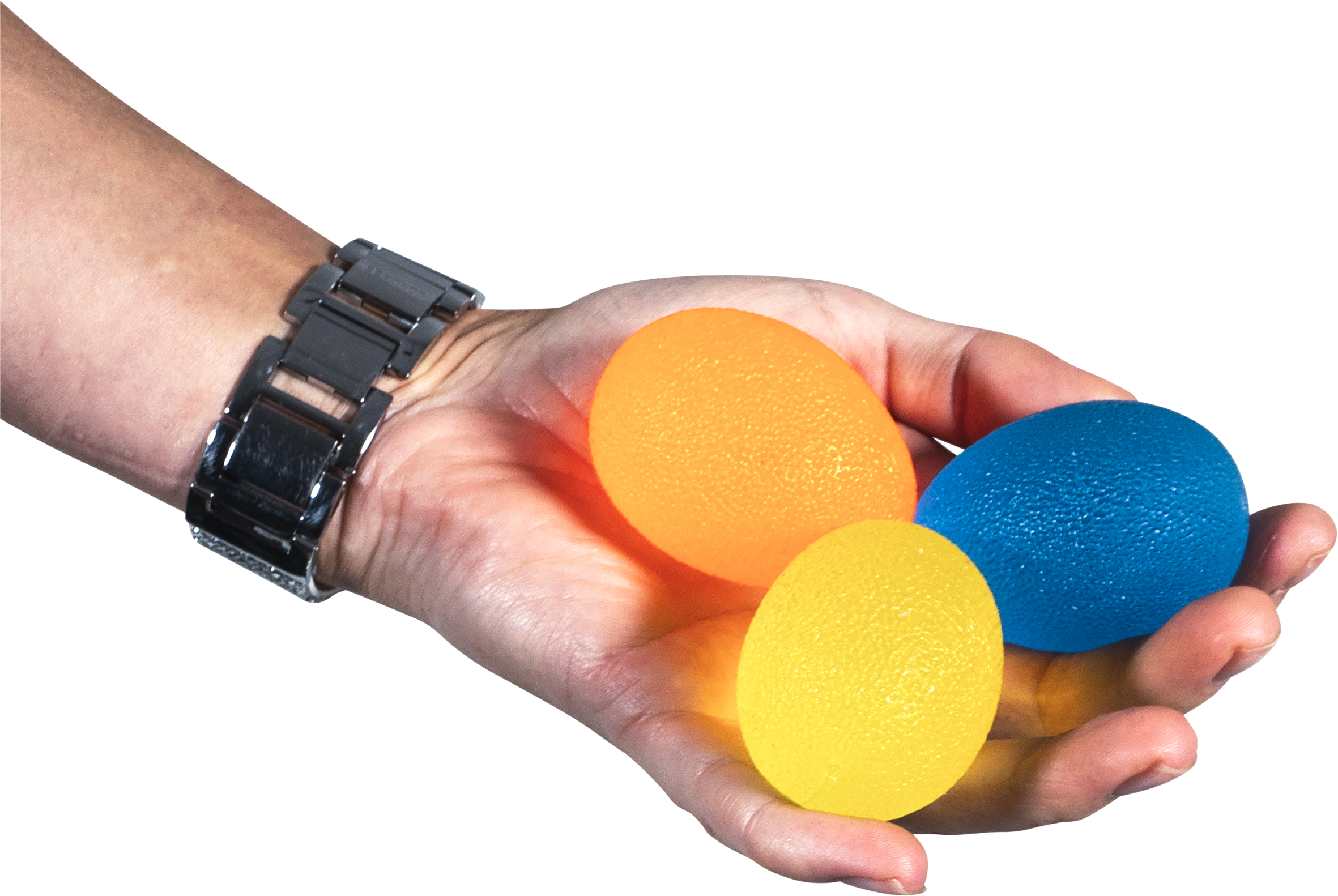 Stressballen voor handoefeningen, set van 3 - Ovaal - Afbeelding 3