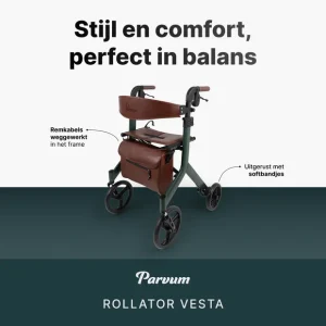 Parvum Rollator Vesta (Medium / Mosgroen)